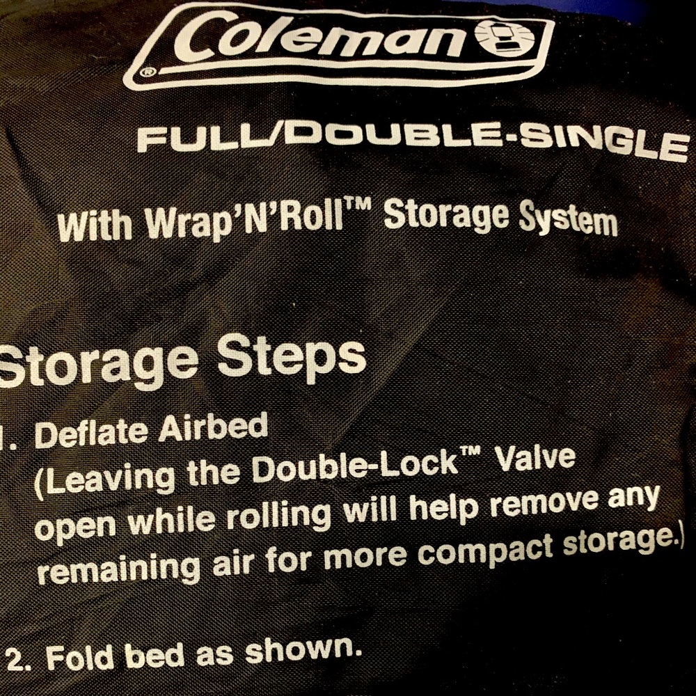 Coleman Air Mattress with pump